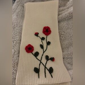 KATE SPADE NEW YORK Crochet Poppy Muffler Scarf